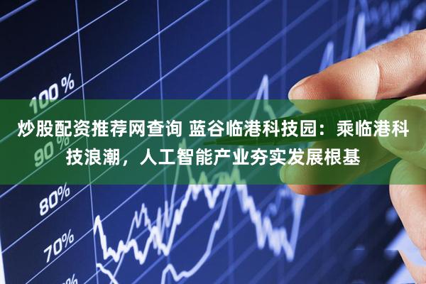 炒股配资推荐网查询 蓝谷临港科技园：乘临港科技浪潮，人工智能产业夯实发展根基